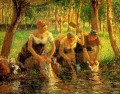 Lavanderas eragny sur eptes 1895 Camille Pissarro